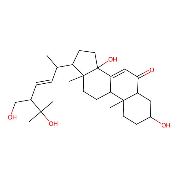 2D Structure of 3,14,25-Trihydroxy-24-hydroxymethylergosta-7,22-dien-6-one