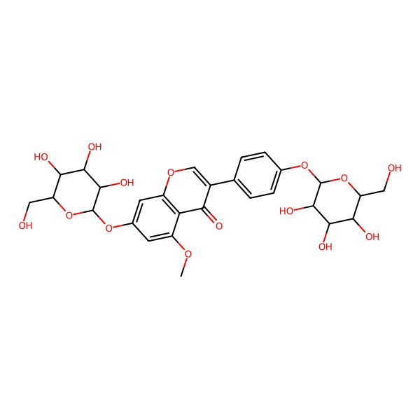 2D Structure of 5-Methoxy-7-[3,4,5-trihydroxy-6-(hydroxymethyl)oxan-2-yl]oxy-3-[4-[3,4,5-trihydroxy-6-(hydroxymethyl)oxan-2-yl]oxyphenyl]chromen-4-one