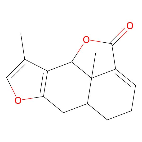 2D Structure of 3,15-Dimethyl-5,14-dioxatetracyclo[6.6.1.02,6.012,15]pentadeca-2(6),3,11-trien-13-one