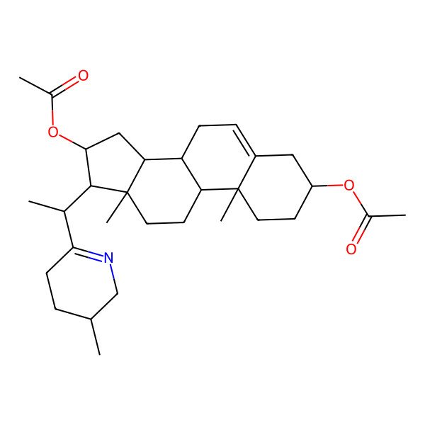 2D Structure of 3,16-Diacetyl pseudosolasodine 2D Structure of 3,16-Diacetyl pseudosolasodine