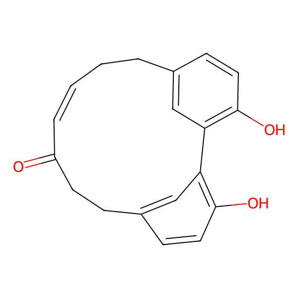2D Structure of 3,17-Dihydroxytricyclo[12.3.1.12,6]nonadeca-1(17),2,4,6(19),10,14(18),15-heptaen-9-one