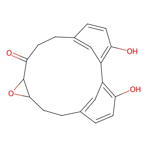 2D Structure of 3,18-Dihydroxy-10-oxatetracyclo[13.3.1.12,6.09,11]icosa-1(18),2,4,6(20),15(19),16-hexaen-12-one