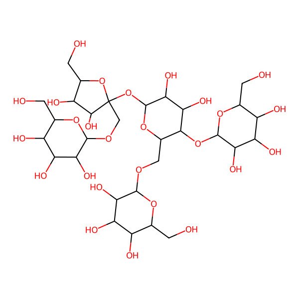 2D Structure of (2S,3R,4S,5R,6R)-2-[[(2R,3S,4R,5R,6R)-6-[(2S,3S,4S,5R)-3,4-dihydroxy-5-(hydroxymethyl)-2-[[(2S,3R,4S,5R,6S)-3,4,5-trihydroxy-6-(hydroxymethyl)oxan-2-yl]oxymethyl]oxolan-2-yl]oxy-4,5-dihydroxy-3-[(2R,3R,4S,5R,6R)-3,4,5-trihydroxy-6-(hydroxymethyl)oxan-2-yl]oxyoxan-2-yl]methoxy]-6-(hydroxymethyl)oxane-3,4,5-triol
