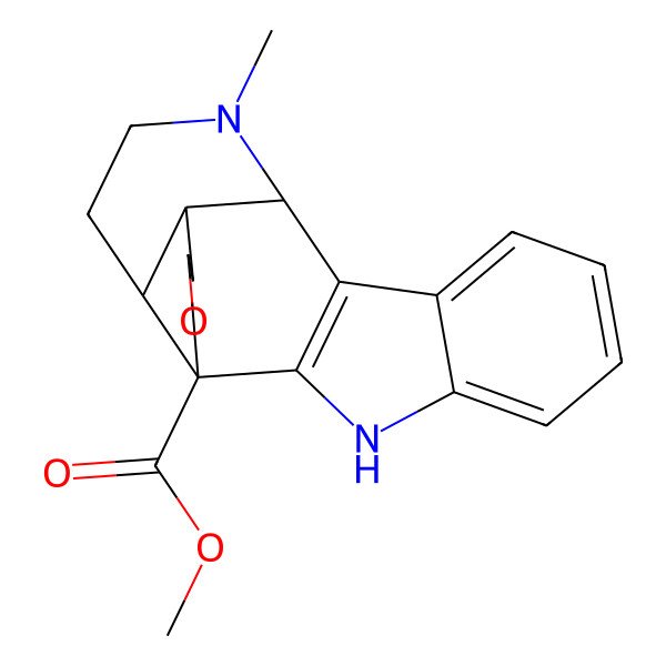2D Structure of Methyl 3-methyl-10-oxa-3,14-diazapentacyclo[11.7.0.02,7.06,12.015,20]icosa-1(13),15,17,19-tetraene-12-carboxylate