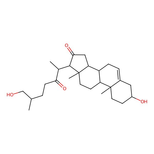 2D Structure of 3,26-Dihydroxycholest-5-ene-16,22-dione