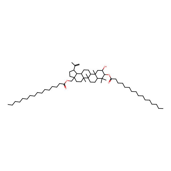 2D Structure of 3,28-Dihexadecanoyl 20(29)-lupene-2a,3b,28-triol