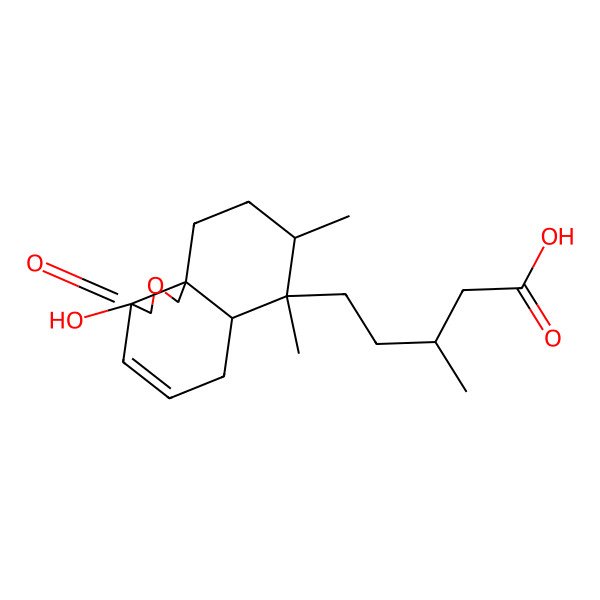 2D Structure of (3R)-5-[(3aS,6aR,7S,8R,10aR)-3a-hydroxy-7,8-dimethyl-3-oxo-1,6,6a,8,9,10-hexahydrobenzo[d][2]benzofuran-7-yl]-3-methylpentanoic acid