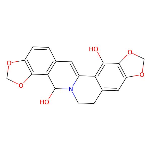 2D Structure of (14R)-5,7,17,19-tetraoxa-13-azahexacyclo[11.11.0.02,10.04,8.015,23.016,20]tetracosa-1(24),2,4(8),9,15(23),16(20),21-heptaene-3,14-diol