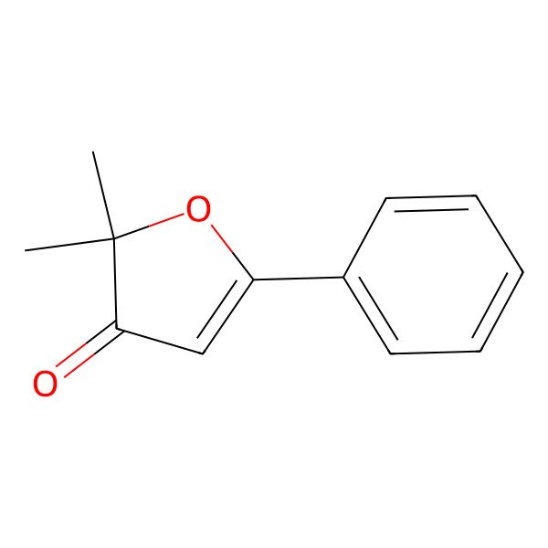 2D Structure of 3(2H)-Furanone, 2,2-dimethyl-5-phenyl-