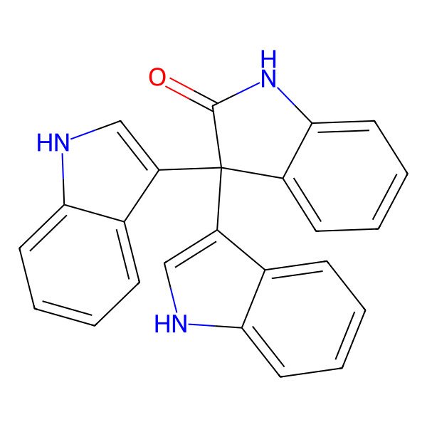 2D Structure of 3,3-Bis(1H-indole-3-yl)-2-indolinone