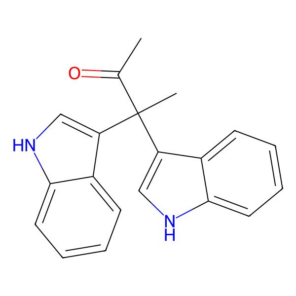 2D Structure of 3,3-Bis-(3-indolyl)butan-2-one