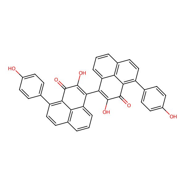 2D Structure of 3,3'-Bis(4''-hydroxyanigorufone)