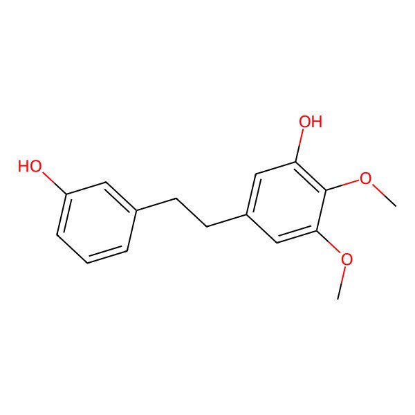 2D Structure of 3,3'-Dihydroxy-4,5-dimethoxybibenzyl