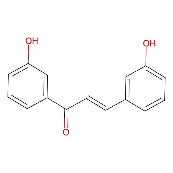 2D Structure of 3,3'-Dihydroxychalcone