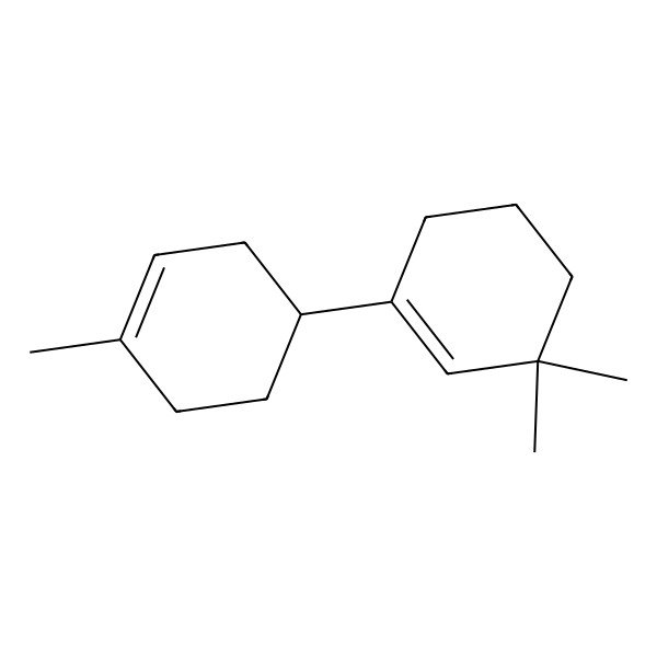 2D Structure of 3,3-Dimethyl-1-(4-methylcyclohex-3-en-1-yl)cyclohexene 2D Structure of 3,3-Dimethyl-1-(4-methylcyclohex-3-en-1-yl)cyclohexene