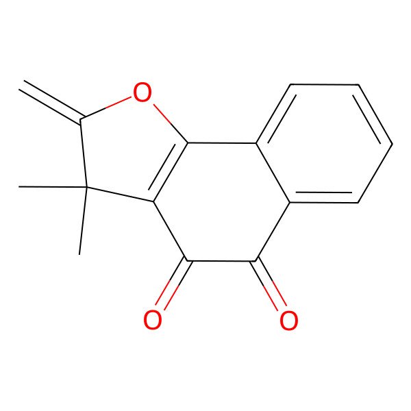 2D Structure of 3,3-Dimethyl-2-methylidenebenzo[g][1]benzofuran-4,5-dione