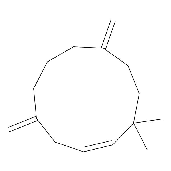 2D Structure of 3,3-Dimethyl-6,10-dimethylidenecycloundecene