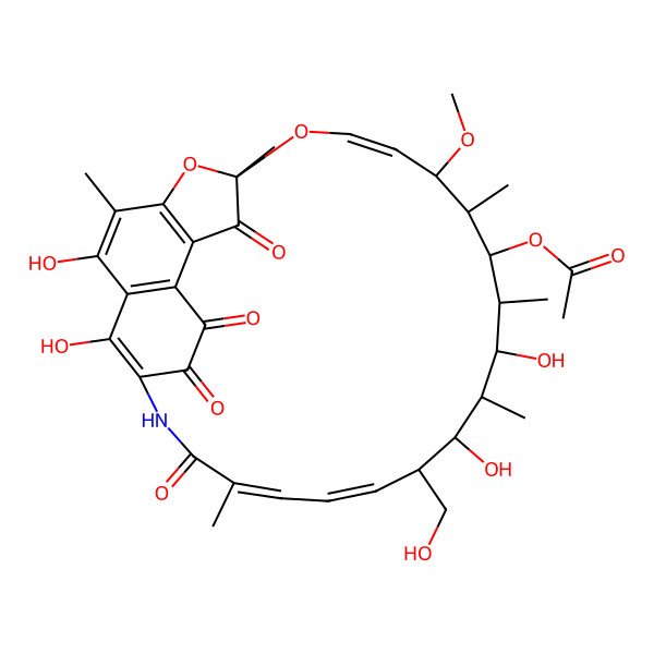 2D Structure of 3,31-Dihydroxyrifamycin S