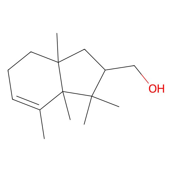 2D Structure of (3,3,3a,4,7a-Pentamethyl-1,2,6,7-tetrahydroinden-2-yl)methanol