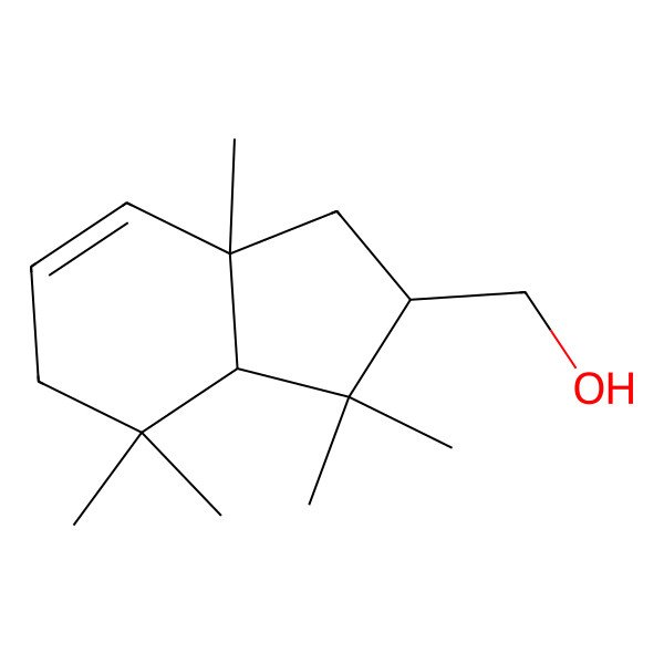 2D Structure of (3,3,4,4,7a-Pentamethyl-1,2,3a,5-tetrahydroinden-2-yl)methanol 2D Structure of (3,3,4,4,7a-Pentamethyl-1,2,3a,5-tetrahydroinden-2-yl)methanol