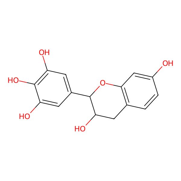 2D Structure of 3,3',4',5',7-Pentahydroxyflavan 2D Structure of 3,3',4',5',7-Pentahydroxyflavan