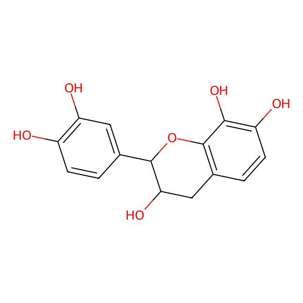 2D Structure of 3,3',4',7,8-Pentahydroxyflavan 2D Structure of 3,3',4',7,8-Pentahydroxyflavan