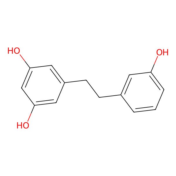 2D Structure of 3,3',5-Trihydroxybibenzyl