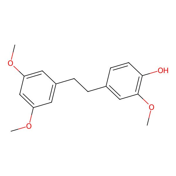 2D Structure of 4-[2-(3,5-Dimethoxyphenyl)ethyl]-2-methoxyphenol