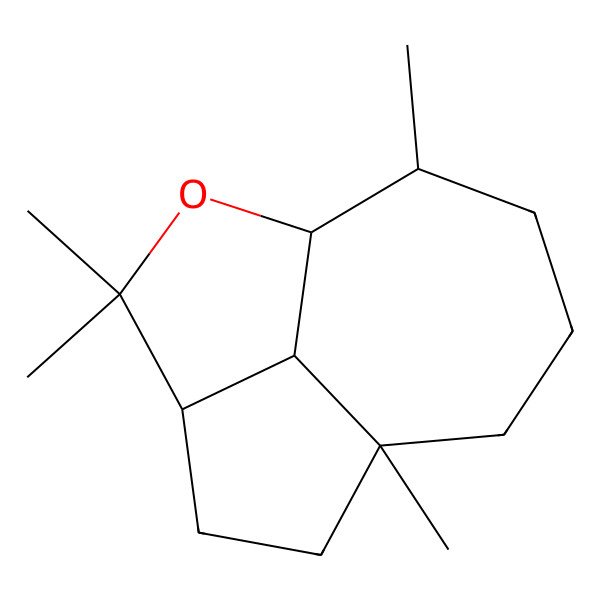 2D Structure of 3,3,7,11-Tetramethyl-2-oxatricyclo[5.4.1.04,12]dodecane