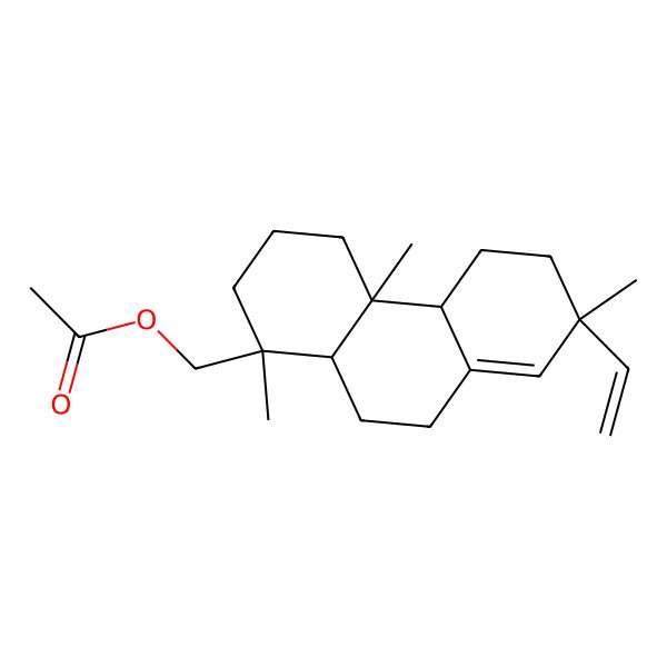 2D Structure of [(1R,4aR,4bS,7R,10aR)-7-ethenyl-1,4a,7-trimethyl-3,4,4b,5,6,9,10,10a-octahydro-2H-phenanthren-1-yl]methyl acetate