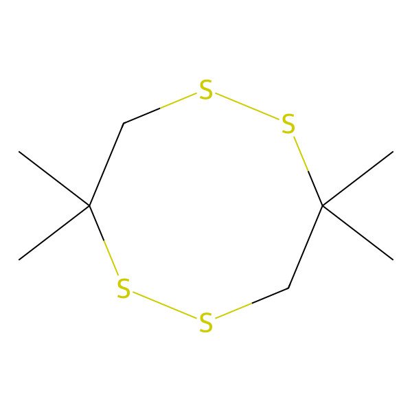 2D Structure of 3,3,7,7-Tetramethyl-1,2,5,6-tetrathiocane