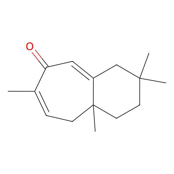 2D Structure of 3,3,7,9a-Tetramethyl-1,2,4,9-tetrahydrobenzo[7]annulen-6-one