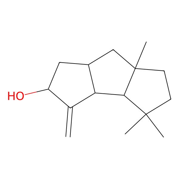 2D Structure of 3,3,7a-Trimethyl-4-methylidene-1,2,3a,3b,5,6,6a,7-octahydrocyclopenta[a]pentalen-5-ol