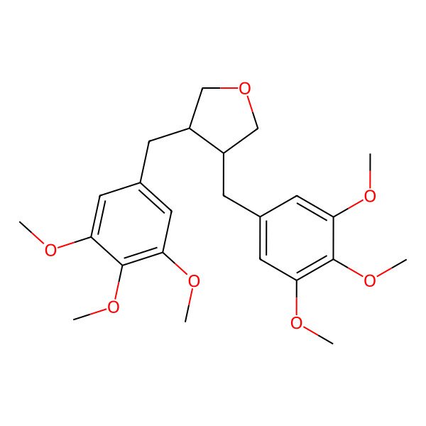 2D Structure of 3,4-Bis[(3,4,5-trimethoxyphenyl)methyl]oxolane