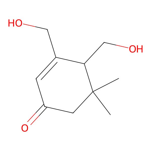 2D Structure of 3,4-Bis(hydroxymethyl)-5,5-dimethylcyclohex-2-en-1-one 2D Structure of 3,4-Bis(hydroxymethyl)-5,5-dimethylcyclohex-2-en-1-one