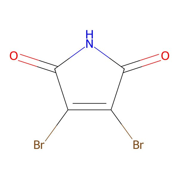 2D Structure of 3,4-Dibromo-1h-pyrrole-2,5-dione