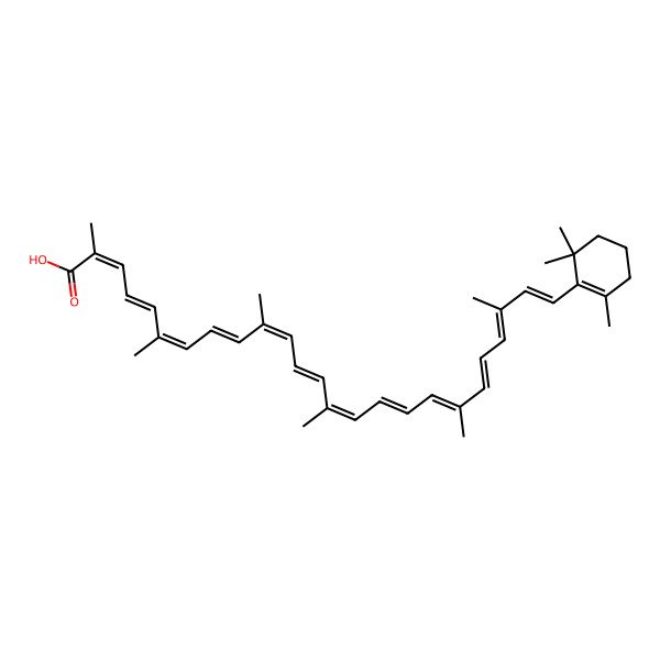 2D Structure of 3',4'-Didehydro-beta,psi-caroten-16'-oic acid
