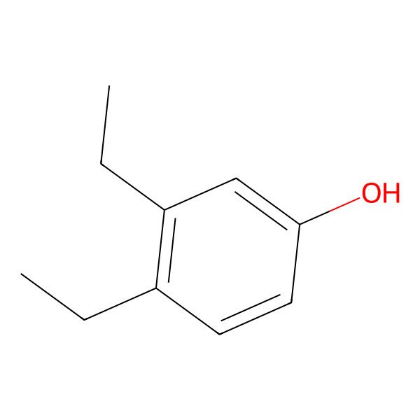 2D Structure of 3,4-Diethylphenol