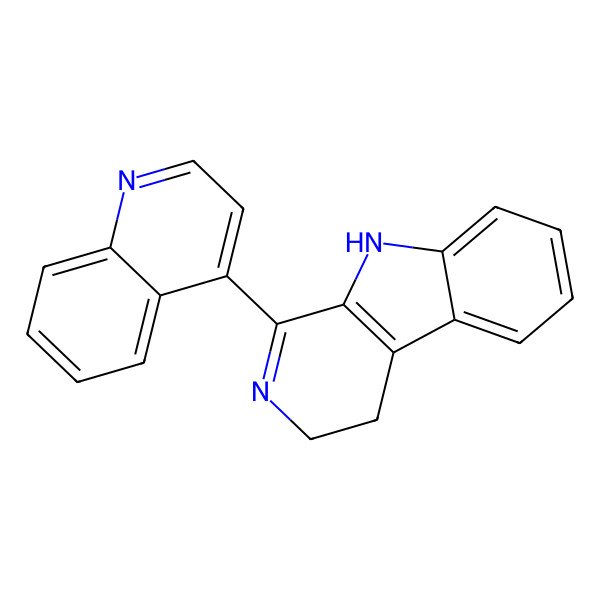 2D Structure of 3,4-Dihydro-1-(quinolin-4-yl)-b-carboline