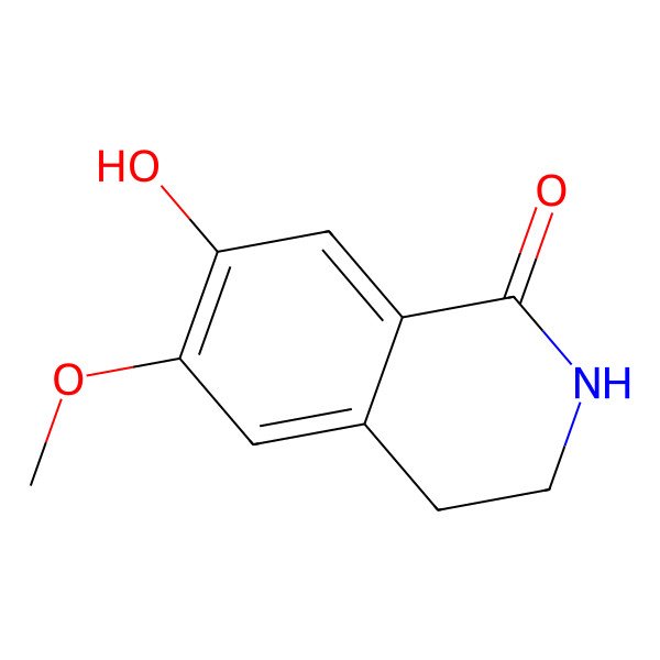 2D Structure of 3,4-Dihydro-7-hydroxy-6-methoxy-1(2H)-isoquinolinone 2D Structure of 3,4-Dihydro-7-hydroxy-6-methoxy-1(2H)-isoquinolinone