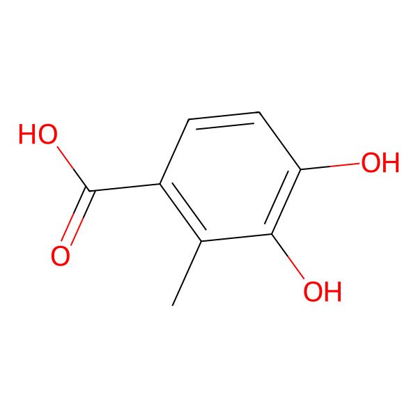 2D Structure of 3,4-Dihydroxy-2-methylbenzoic acid