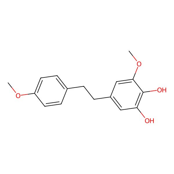 2D Structure of 3,4-Dihydroxy-4',5-dimethoxybibenzyl