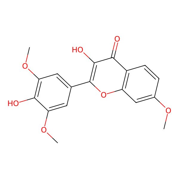 2D Structure of 3,4'-Dihydroxy-7,3',5'-trimethoxyflavone 2D Structure of 3,4'-Dihydroxy-7,3',5'-trimethoxyflavone