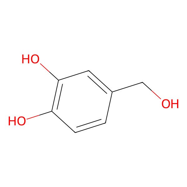 2D Structure of 3,4-Dihydroxybenzyl Alcohol