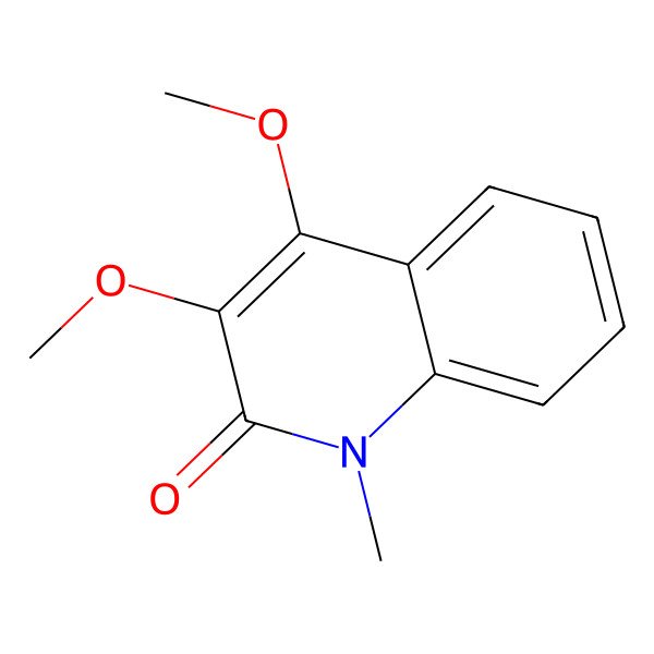 2D Structure of 3,4-Dimethoxy-1-methylquinolin-2(1H)-one