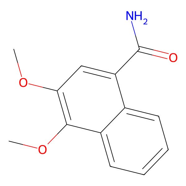 2D Structure of 3,4-Dimethoxy-1-naphthamide