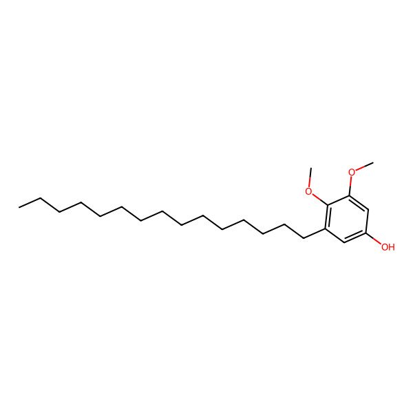 2D Structure of 3,4-Dimethoxy-5-pentadecylphenol 2D Structure of 3,4-Dimethoxy-5-pentadecylphenol
