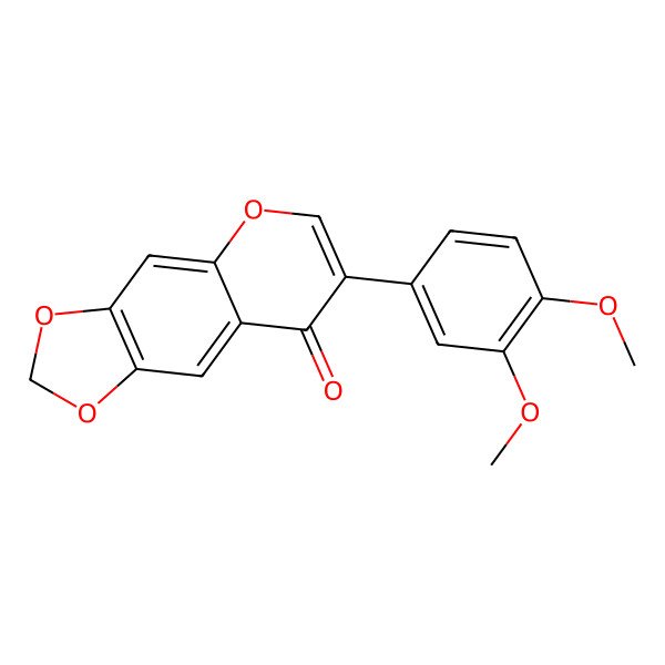 2D Structure of 3',4'-Dimethoxy-6,7-methylenedioxyisoflavone