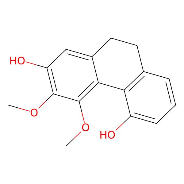 2D Structure of 3,4-Dimethoxy-9,10-dihydrophenanthrene-2,5-diol 2D Structure of 3,4-Dimethoxy-9,10-dihydrophenanthrene-2,5-diol