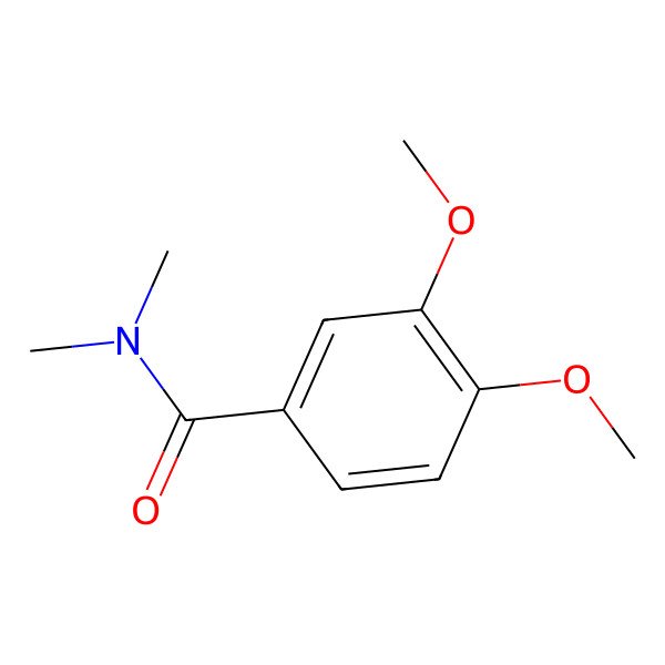 2D Structure of 3,4-Dimethoxy-N,N-dimethylbenzamide